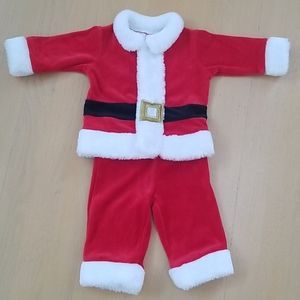 Koala Kids Velour Santa Christmas Outfit